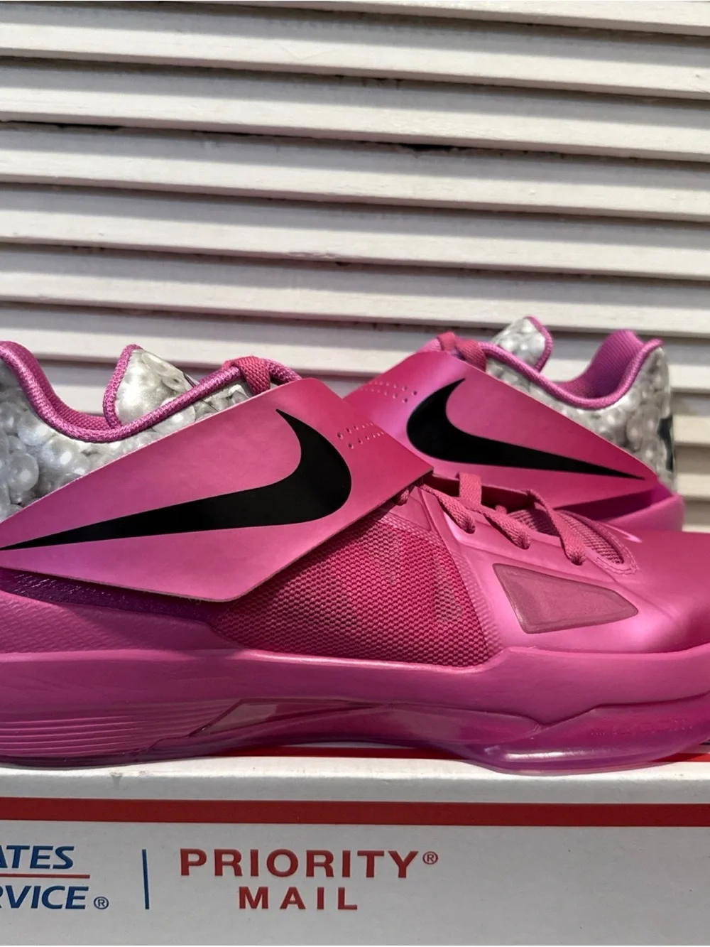 New Nike Zoom KD 4 “Aunt Pearl” Pink Basketball Shoes Men’s Size 12 HF9098-600